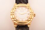 women's wristwatch "Piaget" Tangara, gold, 18 K standart, 31.86 g, 25 mm, original leather strap wit...