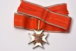 орден, Крест Признания, 3-я степень, серебро, эмаль, 875 проба, Латвия, 1938-1940 г., мастер V. Mill...