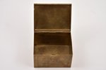 коробочка, "Сигары, 1-ый сорт", Санкт-Петербург, латунь, Российская империя, рубеж 19-го и 20-го век...