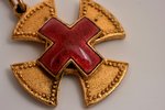 жетон, Российское общество Красного Креста, в виде ополченческого креста с наложенным на него красны...