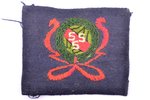 patch, SSS society (Workers' Sport and Guard), fabric, Latvia, the 20-30ties of 20th cent., 5 x 6.2...