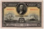 25 lati, banknote, 1928 g., Latvija, XF...