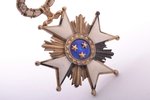 set of the Order of Three Stars, 2nd class, silver, 875 standart, Latvia, 20-30ies of 20th cent., "V...