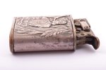 lighter, silver, 875 standard, total weight of item 59.80, metal, 5 x 3.8 x 1.3 cm, the 20-30ties of...