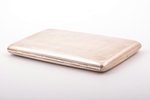 cigarette case, silver, 950 standard, 285.35 g, 15.9 x 9.2 x 1.7 cm, France...