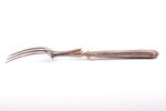 meat carving set of 2 items, silver, 2 pcs., 950 standard, total weight of items 213.25, metal, 27.8...