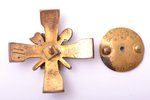 nozīme, Inženieru-Sapieru rota, bronza, zeltījums, Latvija, 20.gs. 20-30ie gadi, 43.3 x 43.5 mm...