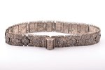 a belt, silver, "Caucasus", 84 standard, total weight of item 611.55, engraving, niello enamel, 76.5...