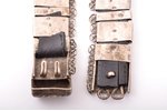 a belt, silver, "Caucasus", 84 standard, total weight of item 611.55, engraving, niello enamel, 76.5...