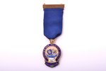 медаль, филателистическое общество, Brighton & Hove, серебро, позолота, эмаль, 925 проба, Великобрит...