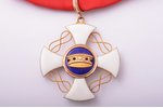 the Order of the Crown of Italy, gold, enamel, Italy, 1868-1946, 55.1 x 50.9 mm, 15.90 g, without ha...