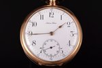 pocket watch, "Antoine Freres", gold, 14 K standart, 68.14 g, 5.6 x 4.6 cm, Ø 46 mm...