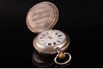 карманные часы, Spiral Breguet, (большого размера), 161.50 г, 8 x 6.4 см, Ø 64 мм, с часовой цепью...