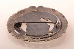 sakta, made of 5 lats coin, silver, 17.73 g., the item's dimensions 4.7 x 4.7 cm, the 20-30ties of 2...
