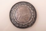 sakta, made of 5 lats coin, silver, 31.34 g., the item's dimensions Ø 5.7 cm, the 20-30ties of 20th...