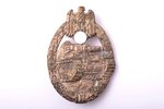 badge, The Panzer Badge, Germany, 40ies of 20 cent., 60.1 x 42.3 mm...
