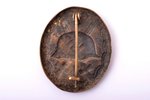 badge, Wound badge, Germany, 40ies of 20 cent., 43.6 x 36.6 mm...