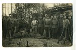 фотография, на позициях - фронтовое фото (латышские стрелки?), Латвия, Российская империя, начало 20...