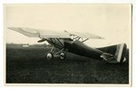 фотография, Рига, военный самолет, аэродром Спилве, Латвия, 20-30е годы 20-го века, 13,4x8,6 см...