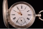 kabatas pulkstenis, "Ludwig Rosenthal", Rīga, mehānisms Borel, Krievijas impērija, Šveice, sudrabs,...