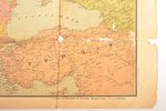 карта, "Карта Великой Европейской войны", Российская империя, начало 20-го века, 79.4 x 111.8 см, из...