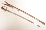 parade sabre of the Polish Army cavalry officers, with motto, model 1921/22, blade length 88 cm, tot...