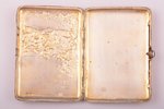 etvija, sudrabs, "Lauvas", 84 prove, 233.85 g, izgleznota emalja, 11.4 x 8.4 x 2 cm, 1908-1917 g., M...