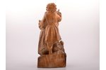 figurine, Līgo, wood, Riga (Latvia), USSR, sculpture's work, by Lize Dzeguze, 1957, h 38 cm...