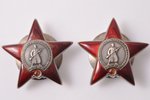 set of awards with certificate, 2 Orders of the Patriotic War (Nº 146497, 1st class, Nº 1298152, ann...