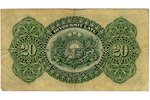 20 lati, banknote, 1925 g., Latvija, VF...