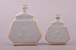 perfume set, 3 items, porcelain, Rīga porcelain factory, model by Zina Ulste, Riga (Latvia), 1956-19...