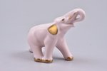 figurine, Elephant, porcelain (pink color mass), Riga (Latvia), J.K.Jessen manufactory, 1933-1935, 9...