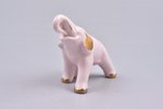 figurine, Elephant, porcelain (pink color mass), Riga (Latvia), J.K.Jessen manufactory, 1933-1935, 9...