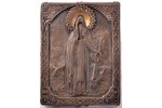 ikona, Svētais Romas Antonijs, dēlis, sudrabs, gleznojums, 84 prove, Krievijas impērija, 1876 g., 11...