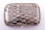 snuff-box, silver, 84 standard, total weight of item 70.60, niello enamel, 7.6 x 5.1 x 2.3 cm, 1880-...