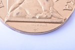 5 lati, 1991 g., izmēģinājuma monēta, inventāra numurs uz apmales, bronza (tompaks), Latvija, 26.89...