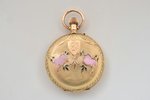 карманные часы, "Moser", Российская империя, Швейцария, золото, 56, 14 K проба, 4.3 x 3.4 см, Ø 34 м...