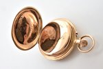 kabatas pulkstenis, "Moser", Krievijas impērija, Šveice, zelts, 56, 14 K prove, 4.3 x 3.4 cm, Ø 34 m...
