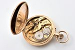 pocket watch, "Moser", Russia, Switzerland, gold, 56, 14 K standart, 4.3 x 3.4 cm, Ø 34 mm, in a box...