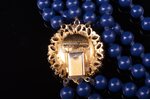 ожерелье, стекло, размер изделия 52.5 см, 60-е годы 20го века, Vogue Bijoux, Италия...