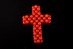 a cross, Sard coral, top class, 4.62 g., the item's dimensions 3.6 x 2.7 x 0.8 cm, coral...