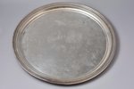 tray, silver, 925 standard, 954 g, Ø 32.9 cm, Tiffany & Co, USA...