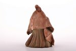 figurine, Young woman in traditional costume, ceramics, Riga (Latvia), sculpture's work, by Elvīra P...