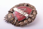 badge, 4th Valmiera Infantry Regiment (medium size), Latvia, the 30ies of 20th cent., 38 x 27 mm...