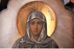 icon with foldable side flaps, Saint martyr Kapitolina, Mother of God, Jesus Christ Pantocrator, boa...