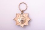 miniature badge, star of the Order of Three Stars, 2nd class, Latvia, 14.1 x 13.3 mm...