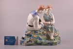 figurine, Sailor with girl, porcelain, USSR, Olevsk porcelain factory, h 24.3 cm...