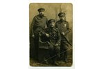 фотография, группа солдат с наградами, Российская империя, начало 20-го века, 13x8,8 см...