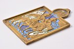 icon, Saints Boris and Gleb, copper alloy, 3-color enamel, Russia, the end of the 19th century, 13.3...