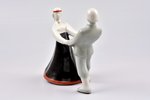 figurine, folk dance, porcelain, Riga (Latvia), USSR, Riga porcelain factory, the 50-60ies of 20th c...